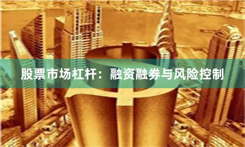 股票市场杠杆：融资融券与风险控制